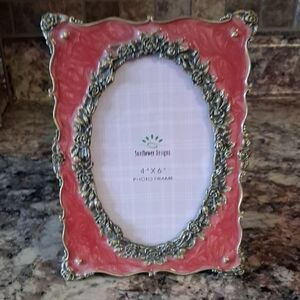Vintage Mauve Coral Photo Frame